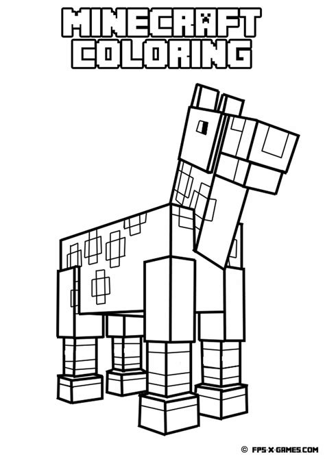 Minecraft Coloring Pages Spider At Getdrawings Free Download