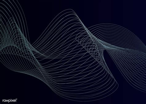 Data Visualization Dynamic Wave Pattern Vector Free Image By Rawpixel