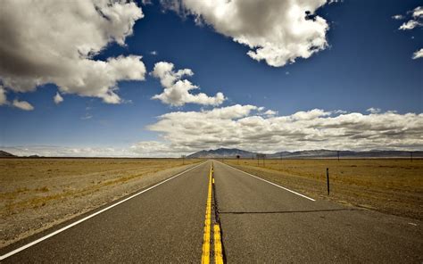 Gray Concrete Road Landscape Road Sky Hd Wallpaper Wallpaper Flare