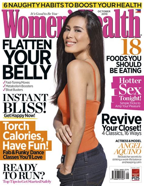 Angel Aquino Cover Of Womens Health Philippines October 2010 Pinoy