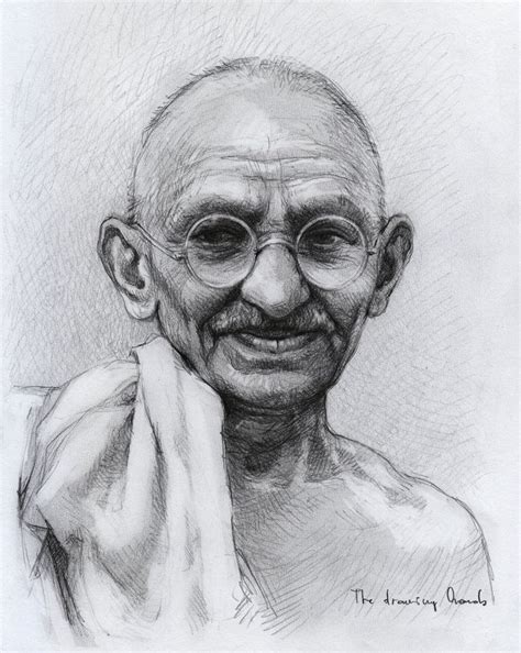 1280x720 easy mahatma gandhi drawing for kids kids learning video shemaroo. Mohandas Karamchand Gandhi by thedrawinghands on ...