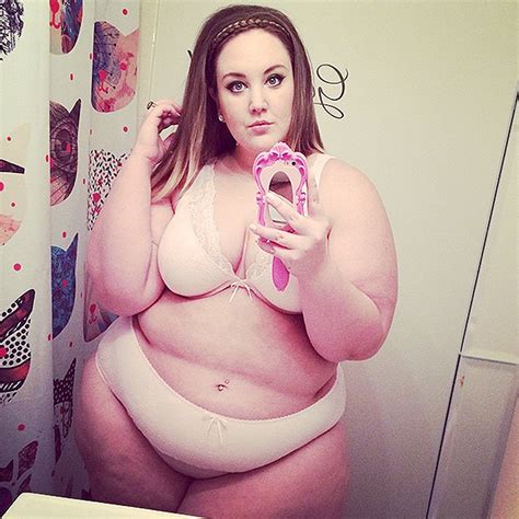 Plus Size Women Posts Lingerie Selfies To Promote Body