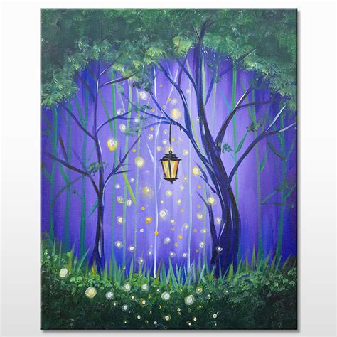 Paint Night In Riverside Ca Enchanted Forest With The Paint Sesh