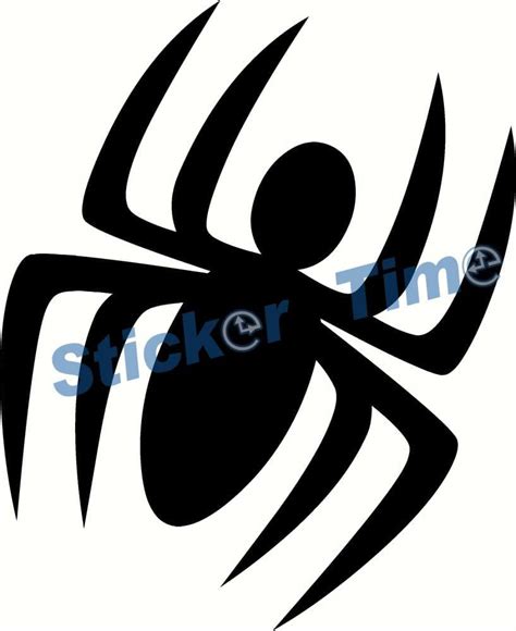 Black Spider Sticker Time