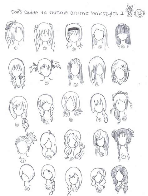 Cute anime hairstyles trends hairstyle Cute art hairstyles | Anime hair, How to draw hair, Manga hair