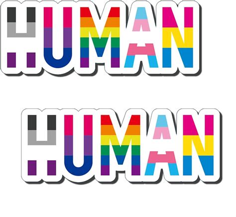 2pcs lgbtq car accessories vinyl reflective bumper stickers human equal rights