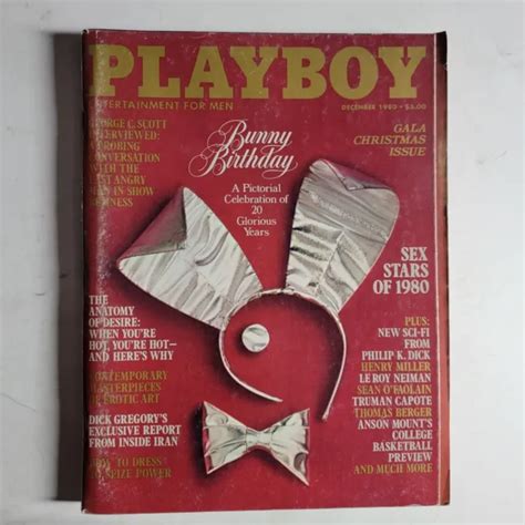 Vintage Playboy Magazine Decemberchristmas 1980 999 Picclick