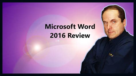 Microsoft Word 2016 Review Youtube