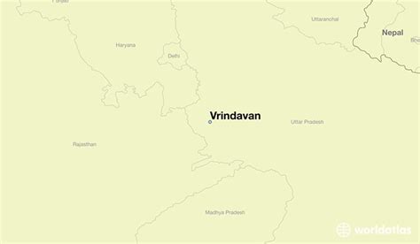 Where Is Vrindavan India Vrindavan Uttar Pradesh Map