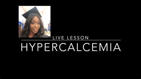 Hypercalcemia In Nursing Youtube