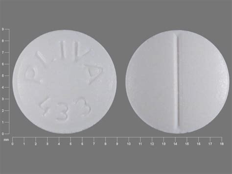 Pill Finder PLIVA 433 White Round Medicine