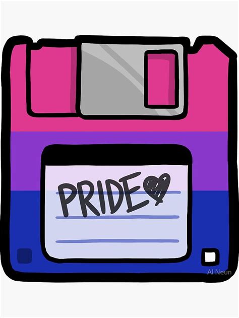 Bi Pride Floppy Sticker For Sale By Al Neun Bi Pride Bisexual Pride Pride