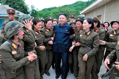 Once in office, he ramped up north korea's nuclear program. Photos of North Korea Leader Kim Jong-un Surrounded by ...