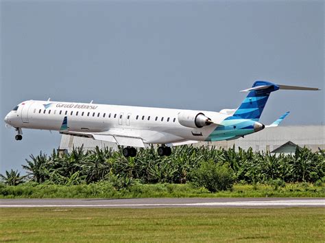 Bombardier Crj1000 Of Garuda Indonesia Takeoff Aeronefnet