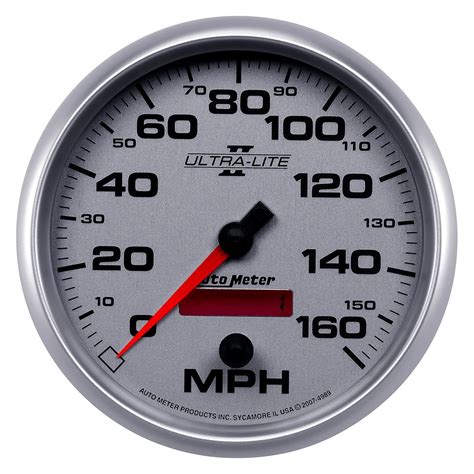 Auto Meter 4989 Ultra Lite Ii Series 5 Speedometer Gauge 0 160 Mph