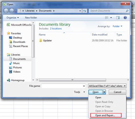 Ways To Recover Corrupted Excel Files