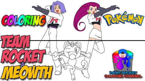 Pokemon Coloring Pages Team Rocket Jessie