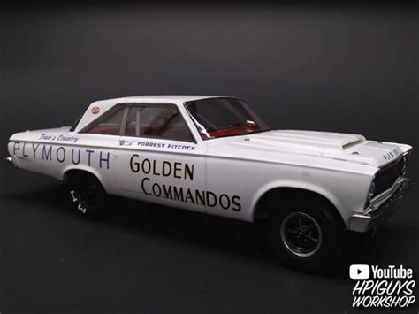 1965 Afx Plymouth Satellite Golden Commandos Altered Wheelbase Drag