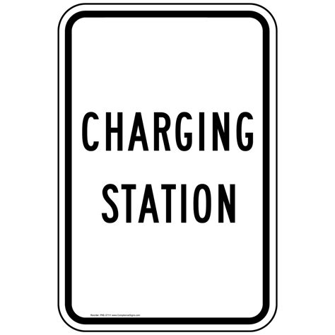 Charging Station Reflective Sign Pke 37111
