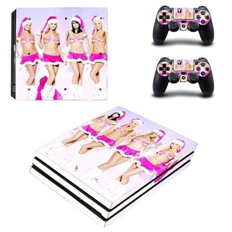 Christmas Sexy Girls Ps4 Pro Skin Sticker Wrap
