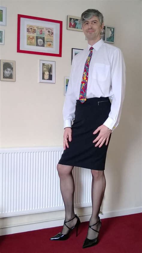 Work Look Heels Black Pencil Skirt From Debenhams And 1990 S Tie From