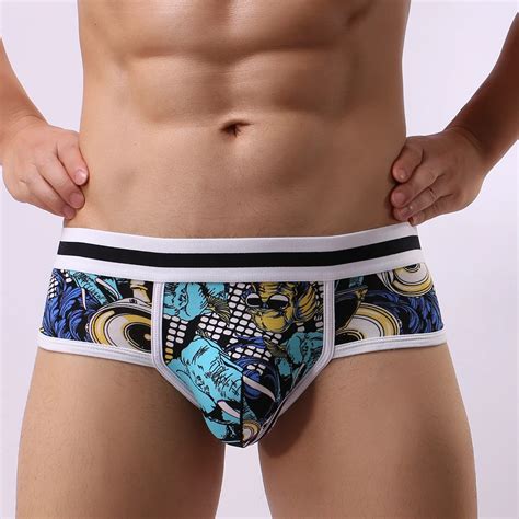Brand Mens Bikini Underwear Cotton Sexy Men Briefs U Convex Gay Men Underpants Pouch Men S