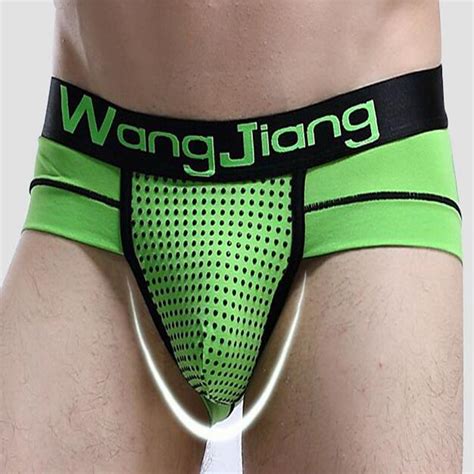 Wj Mens Underwear Genuine Magnetic Health Cotton U Convex Waist Sexy Briefs Jockstrap Underwear