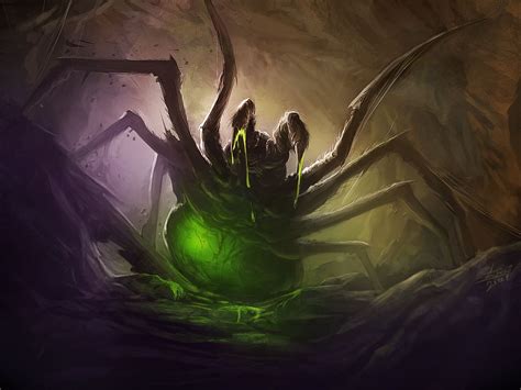 Nice Light And Brush Strokes Poison Spider By Hunqwert On Deviantart