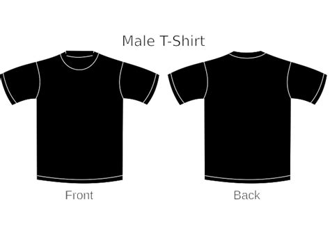 Plain T Shirts Black 2 Clip Art At Vector Clip Art Online