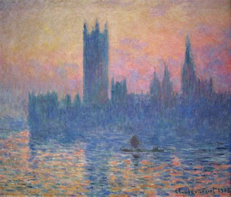 Great London Art The Houses Of Parliament At Sunset In 1903 By Claude