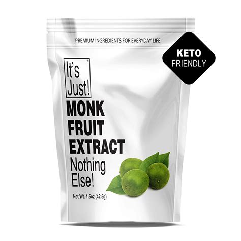 Its Just 100 Monkfruit Extract Powder Keto Friendly Sweetener