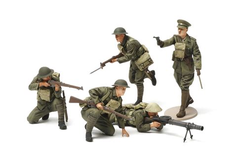 Tamiya Military Miniatures 135 Scale Wwi British Infantry Set 35339