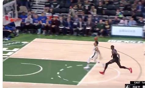 giannis dunked from here in the playoffs giannis is a freak barstool sports