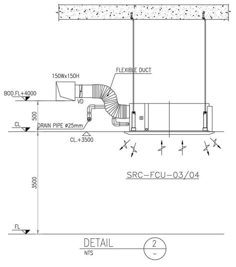 Flexible Duct And Drain Pipe Details In Autocad Dwg File Cadbull
