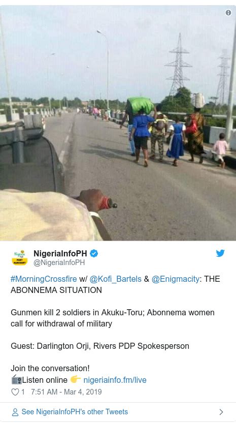 Nigeria Elections 2019 How Gunmen Kill Soldiers For Abonnema Rivers