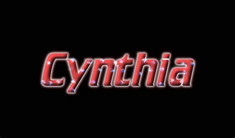 Cynthia Logo Free Name Design Tool From Flaming Text