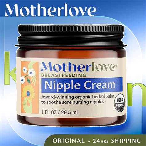 Genuine New Motherlove Nipple Cream Organic Lanolin Free Nipple Balm