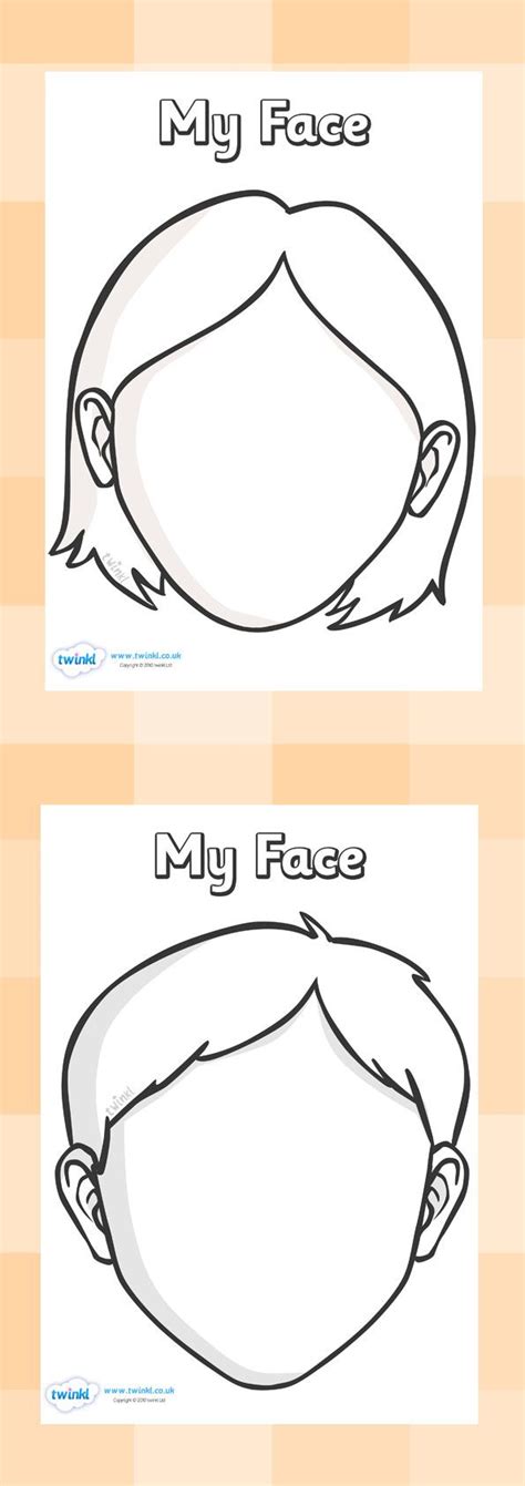 Twinkl Resources Blank Faces Templates Thousands Of Printable Primary Teaching Resources