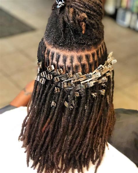 Short strands are as versatile as long ever thought of braiding your dreadlock in fishtail style? Do you maintain your locs yourself? Do you use clips? (Featuring @bqualitylocs) ・・・ #iamlocd # ...