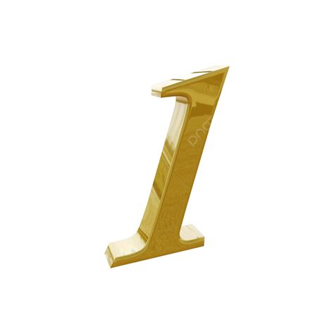 Gold Number 1 One One 1 Gold Number Png Transparent Clipart Image