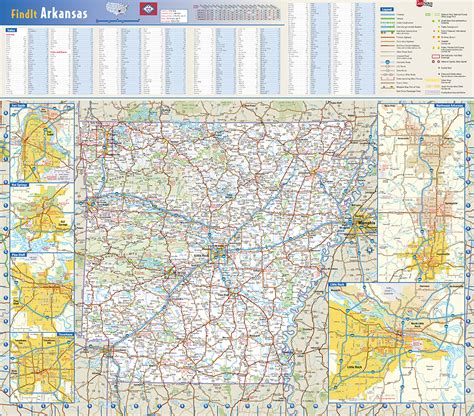 Arkansas State Wall Map By Globe Turner