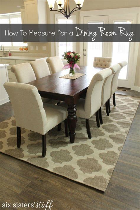 How To Correctly Measure For A Dining Room Rug Six Sisters Stuff
