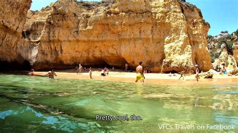 Ponta Grande Beach Cave Albufeira Portugal Algarve Youtube