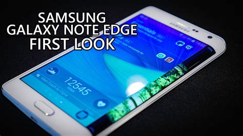 In our experience, the two devices' screens were visible even on a sunny day. Samsung Galaxy Note Edge First Look! - YouTube