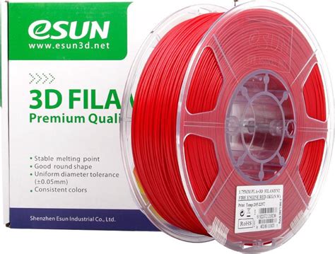 Esun Pla Fire Engine Red Pompiers Red 175mm Filament Pour