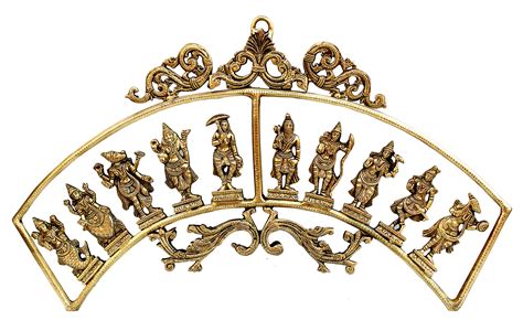 Buy Esplanade Brass Vishnu Dashavatar Dashavatara Dasavatharam Ten