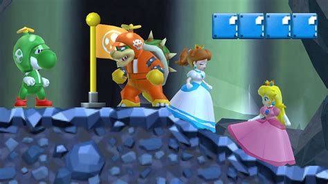 New Super Mario Bros Wii 4 Player Co Op Walkthrough 02 Youtube