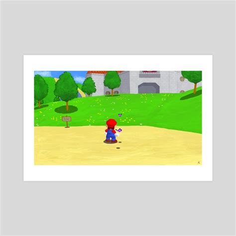 Super Mario 64 Painting An Art Print By Kadaga Inprnt