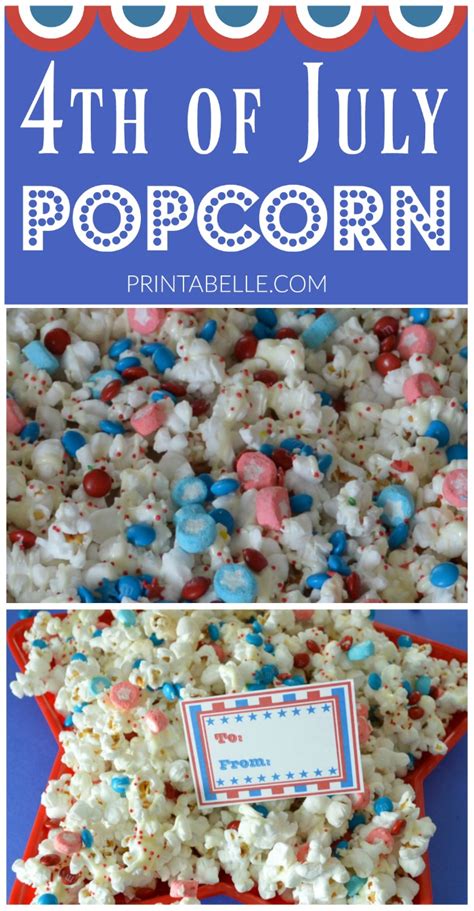 4th Of July Popcorn Recipe Printabelle