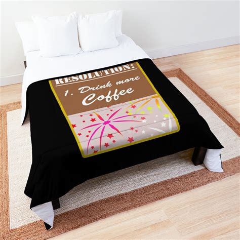 Happy New Year 2020 Coffee Resolution Customizable Comforter By